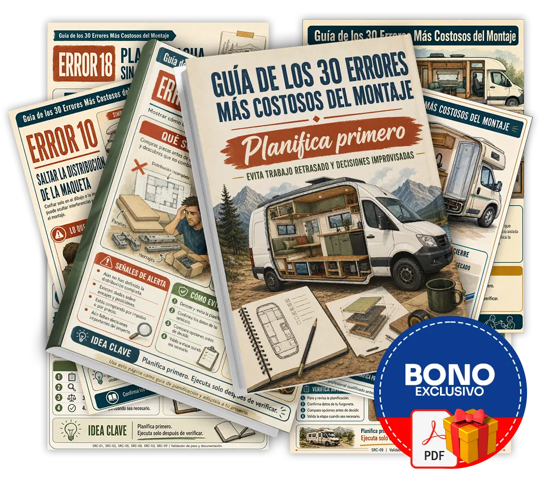 Mockup del bono Guía de los 30 Errores Más Costosos en el Montaje