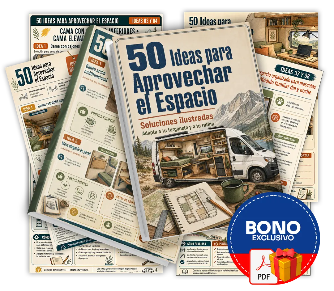 Mockup del bono 50 Ideas para Aprovechar el Espacio