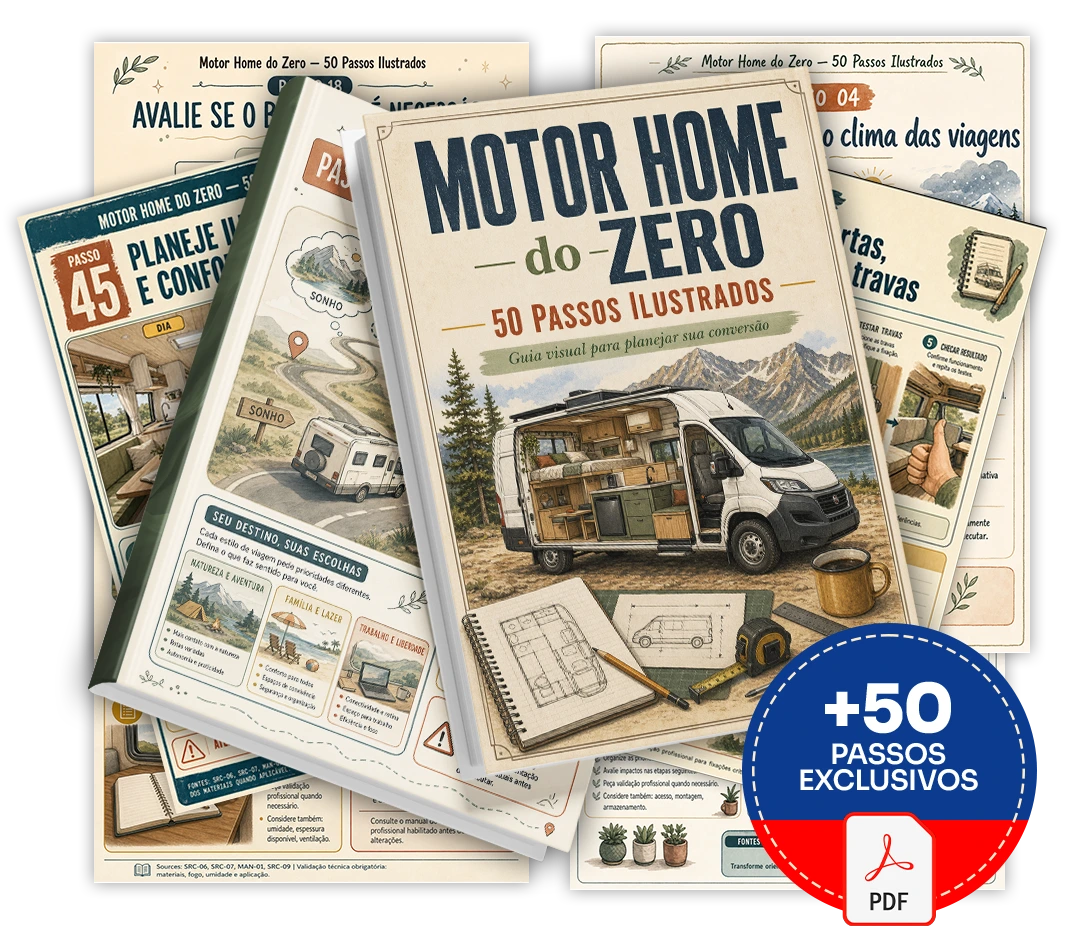 Mockup principal de Motor Home Desde Cero — 50 Pasos Ilustrados