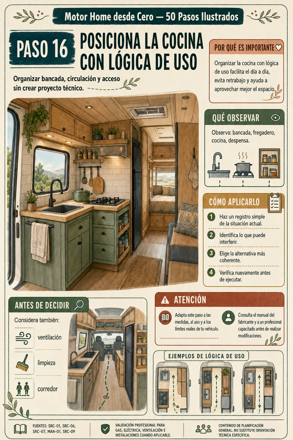 Paso 16: coloca la cocina con lógica de uso