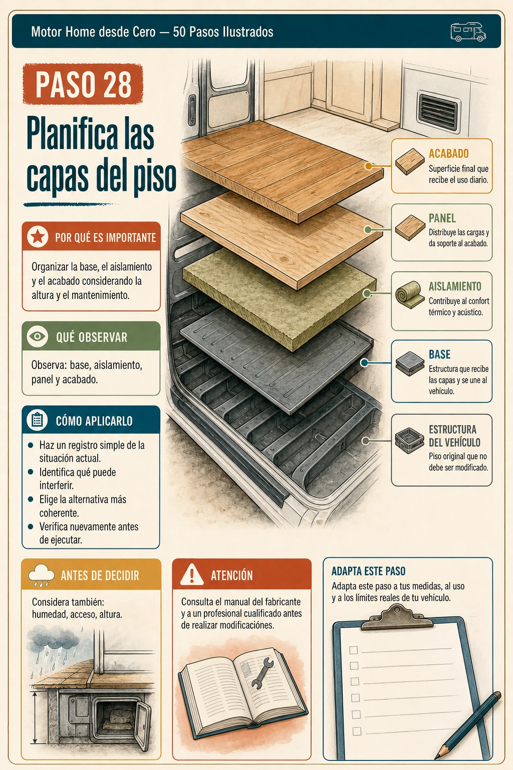 Paso 28: planifica las capas del suelo